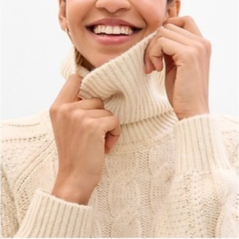Cable Knit Turtle Neck - image 2